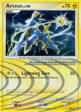 Arceus  AR6 Arceus (AR6)  - Holofoil - Holo Rare