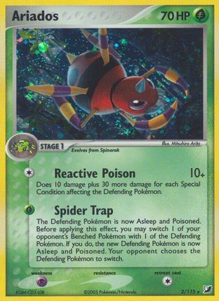 Unseen Forces  Ariados  - Holofoil - Holo Rare
