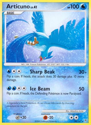 Supreme Victors  Articuno (16)  - Reverse Holofoil - Rare