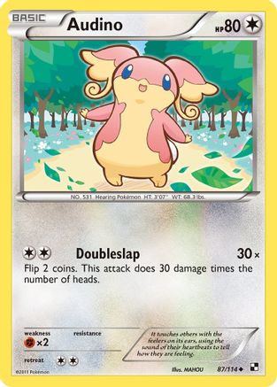 Black and White  087/114 Audino  - Uncommon