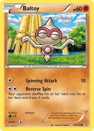 Dragons Exalted  063 Baltoy  - Reverse Holofoil - Common