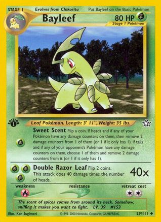 Neo Genesis  029/111 Bayleef (29)  - 1st Edition - Uncommon