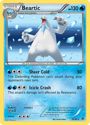 Emerging Powers  030 Beartic (30)  - Holofoil - Holo Rare