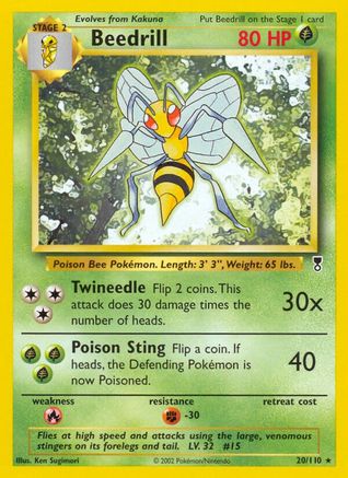 Legendary Collection  020 Beedrill  - Rare