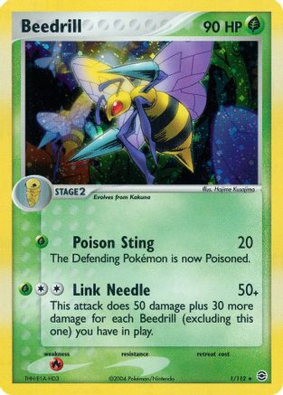 FireRed & LeafGreen  001 Beedrill  - Holofoil - Holo Rare