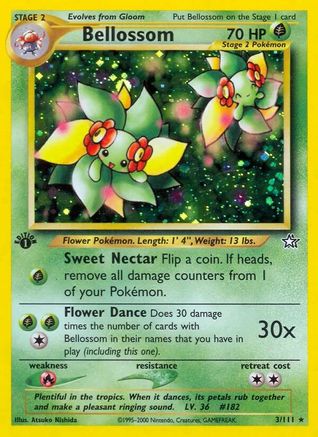Neo Genesis  003/111 Bellossom  - 1st Edition Holofoil - Holo Rare