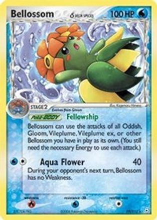 Holon Phantoms  019 Bellossom (Delta Species)  - Reverse Holofoil - Rare