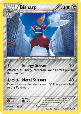Noble Victories  082 Bisharp (82)  - Holofoil - Holo Rare