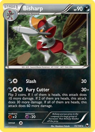 Dark Explorers  072 Bisharp (72)  - Rare