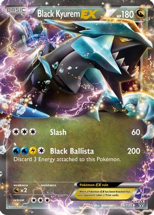 Plasma Storm  095/135 Black Kyurem EX  - Holofoil - Ultra Rare