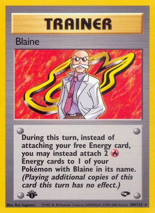 Gym Challenge  100/132 Blaine (100)  - Unlimited - Rare