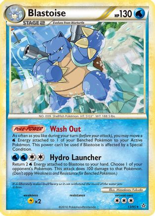 Unleashed  Blastoise  - Reverse Holofoil - Rare