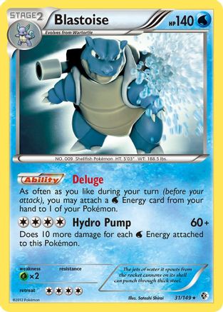 Boundaries Crossed  031 Blastoise  - Reverse Holofoil - Holo Rare