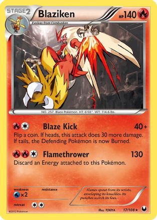 Dark Explorers  017 Blaziken  - Holofoil - Holo Rare