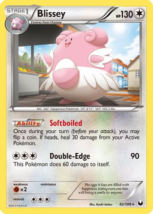 Dark Explorers  082 Blissey  - Reverse Holofoil - Holo Rare