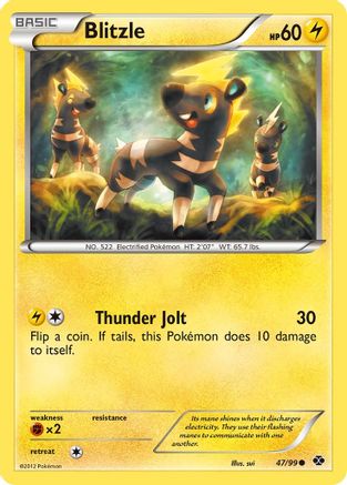 Next Destinies  047 Blitzle  - Reverse Holofoil - Common