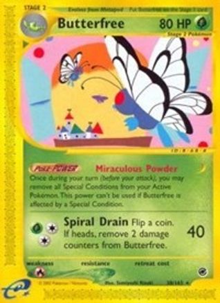 Expedition  038 Butterfree (38)  - Reverse Holofoil - Rare