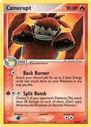 Deck Exclusives  004/107 Camerupt  - Rare