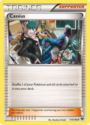 XY Base Set  115/146 Cassius  - Reverse Holofoil - Uncommon