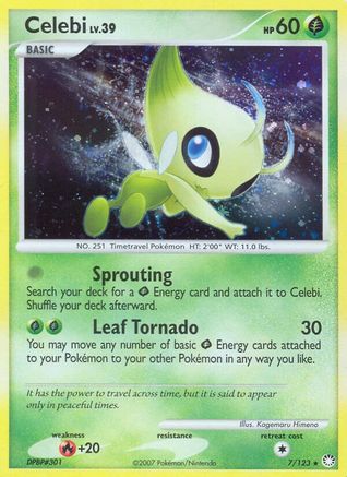 Mysterious Treasures  Celebi  - Holofoil - Holo Rare