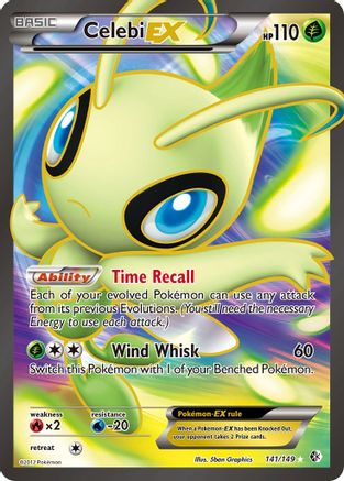 Boundaries Crossed  141 Celebi EX (141 Full Art)  - Holofoil - Ultra Rare