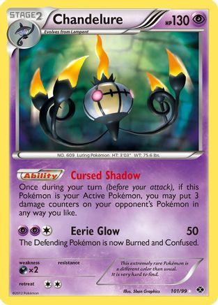 Next Destinies  101 Chandelure (Secret)  - Holofoil - Secret Rare