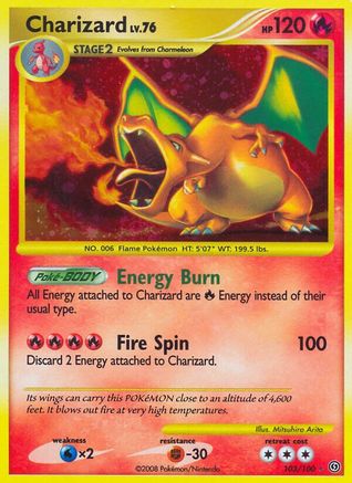 Stormfront  103 Charizard  - Holofoil - Secret Rare