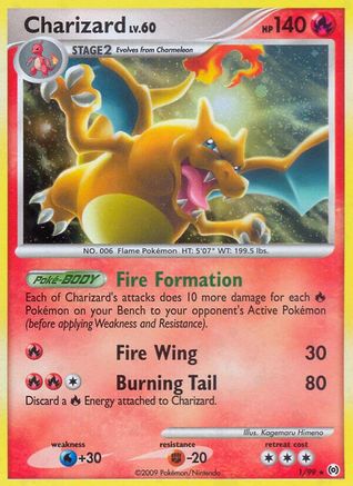 Arceus  001 Charizard  - Holofoil - Holo Rare