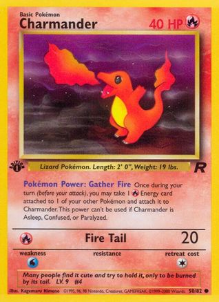 Team Rocket  050/82 Charmander  - Unlimited - Common
