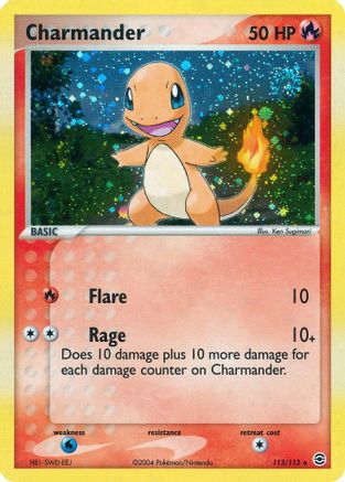 FireRed & LeafGreen /112 Charmander - 113/112  - Holofoil - Secret Rare