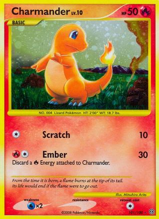 Stormfront  Charmander  - Holofoil - Secret Rare