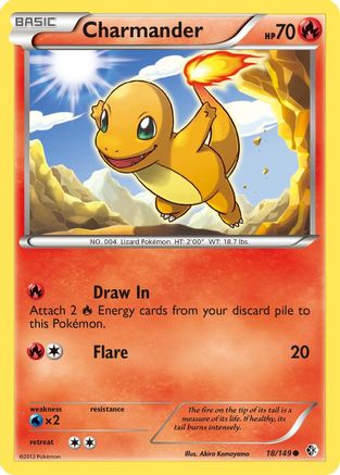 Boundaries Crossed  018/149 Charmander  - Reverse Holofoil - Common