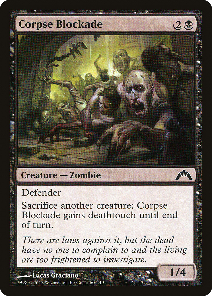 Gatecrash - (GTC-060) - Corpse Blockade Foil