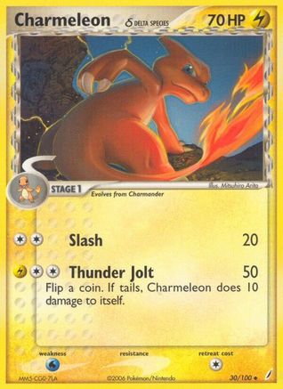 Crystal Guardians  030/100 Charmeleon (Delta Species)  - Uncommon