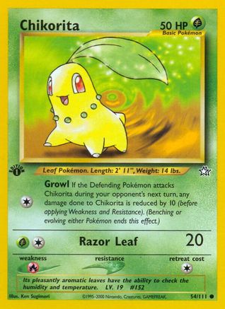 Neo Genesis  054/111 Chikorita (54)  - Unlimited - Common