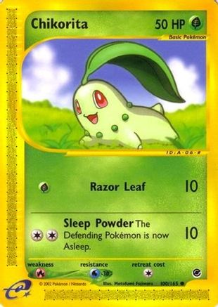 Expedition  100 Chikorita (100)  - Reverse Holofoil - Common
