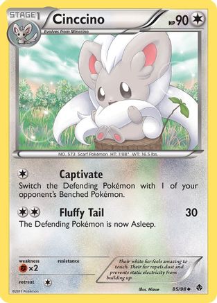 Emerging Powers  085 Cinccino  - Reverse Holofoil - Uncommon