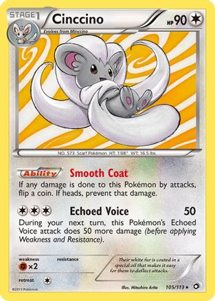 Legendary Treasures  105/113 Cinccino  - Holofoil - Holo Rare