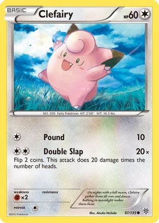 Plasma Storm  097 Clefairy  - Reverse Holofoil - Common