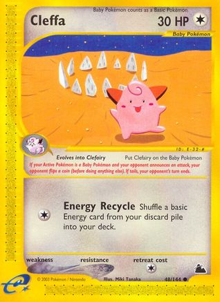 Skyridge  048 Cleffa  - Reverse Holofoil - Common