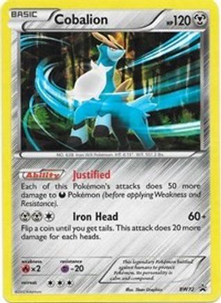 Black and White Promos  BW72 Cobalion  - Holofoil - Promo
