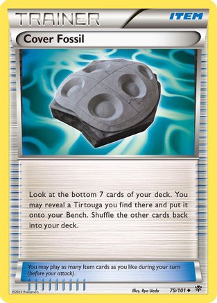 Plasma Blast  079 Cover Fossil  - Reverse Holofoil - Uncommon