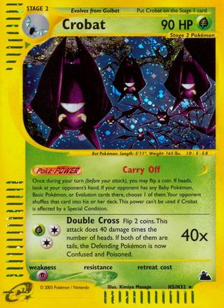 Skyridge  0H5 Crobat (H5)  - Holofoil - Holo Rare