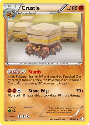 Boundaries Crossed  085 Crustle  - Holofoil - Holo Rare
