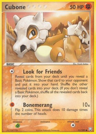 Team Rocket Returns  051/109 Cubone  - Common
