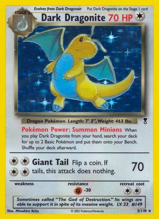 Legendary Collection  005 Dark Dragonite  - Reverse Holofoil - Holo Rare