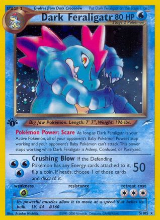 Neo Destiny  005 Dark Feraligatr  - Unlimited Holofoil - Holo Rare