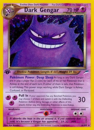 Neo Destiny  006 Dark Gengar  - 1st Edition Holofoil - Holo Rare
