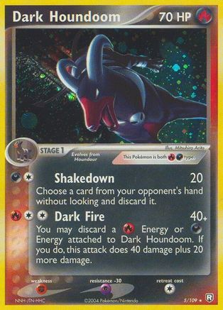Team Rocket Returns  005/109 Dark Houndoom  - Holofoil - Holo Rare