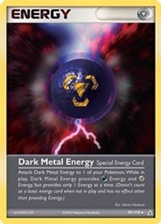 Holon Phantoms  097/110 Dark Metal Energy  - Reverse Holofoil - Uncommon